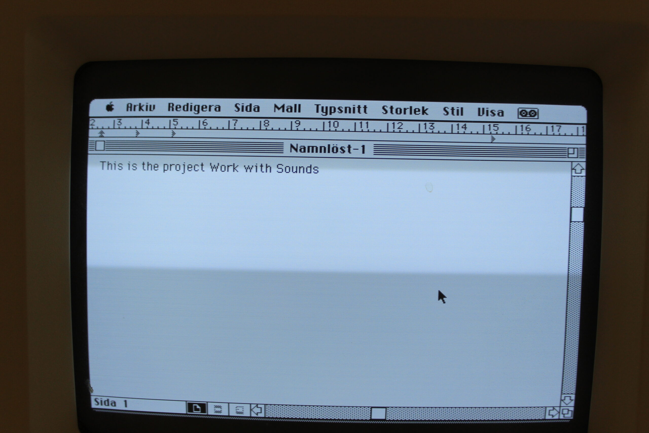 Macintosh SE/30, typing