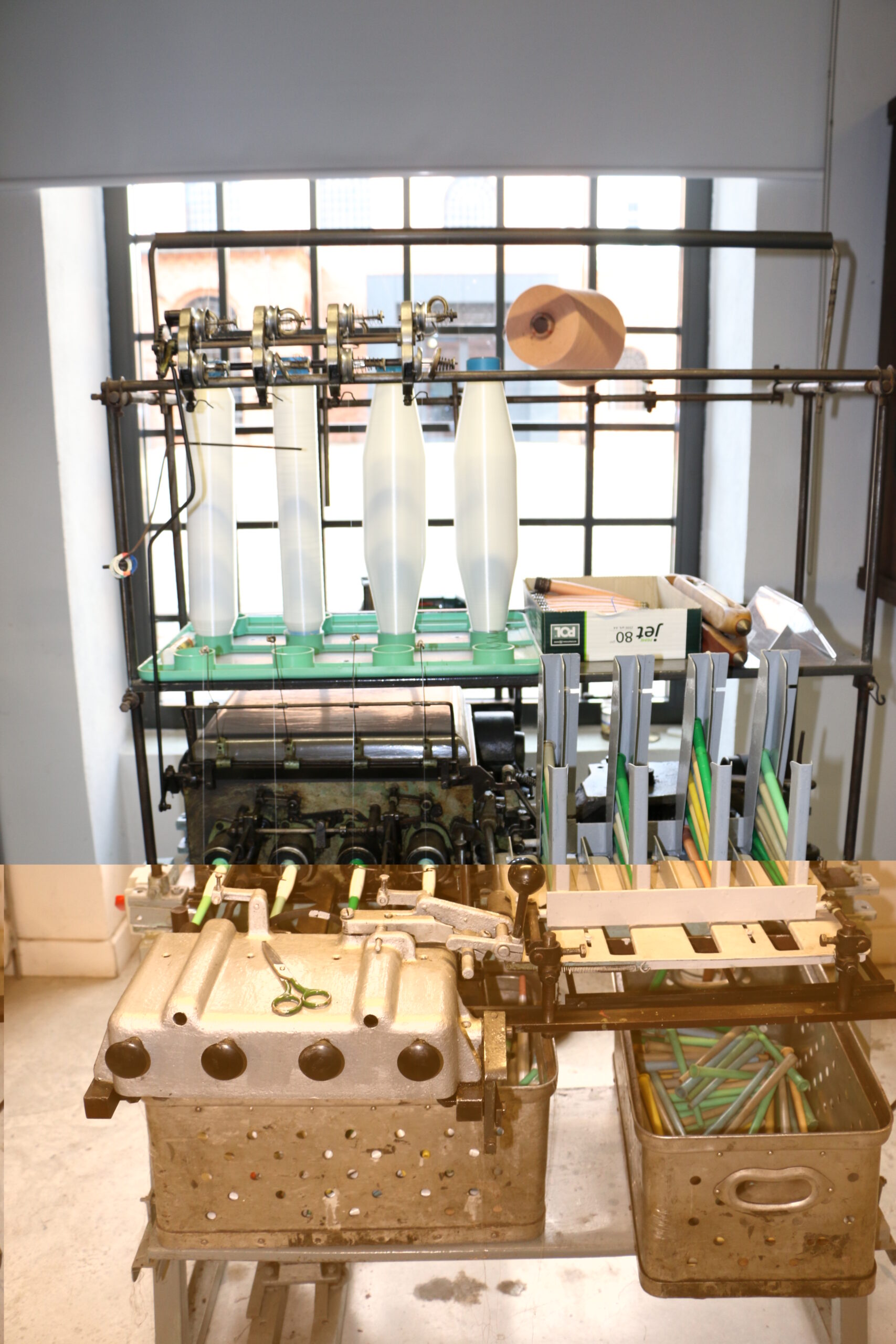 Automatic four-point weft winder