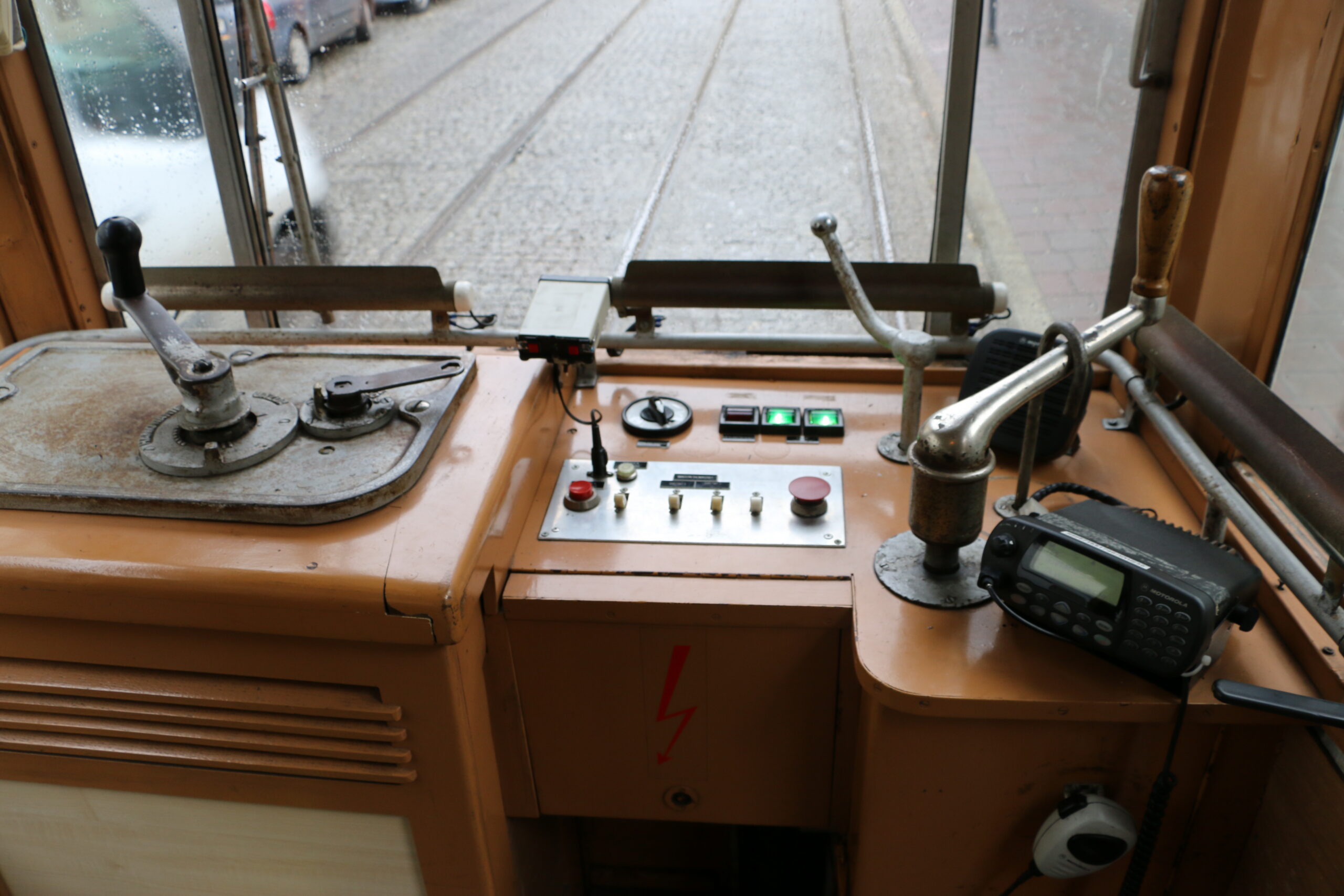 Type 4N tram – motorman’s cabin