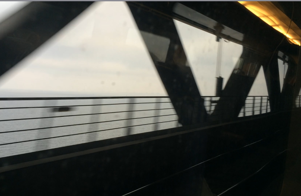 Train over Øresund Bridge