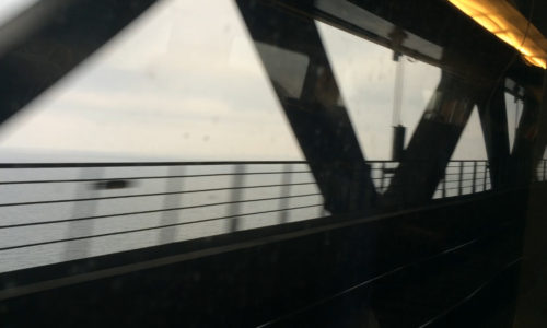 Train over Øresund Bridge