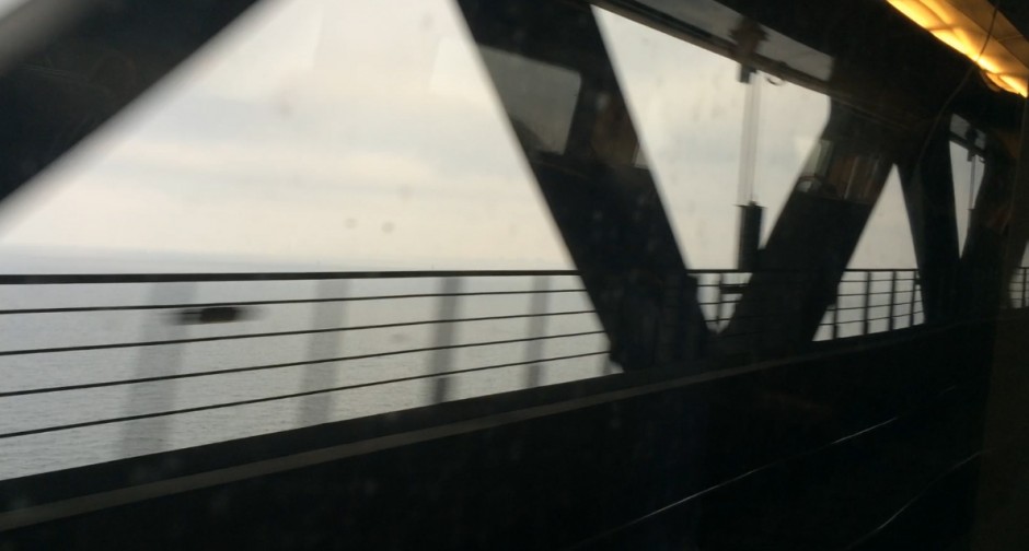 Train over Øresund Bridge