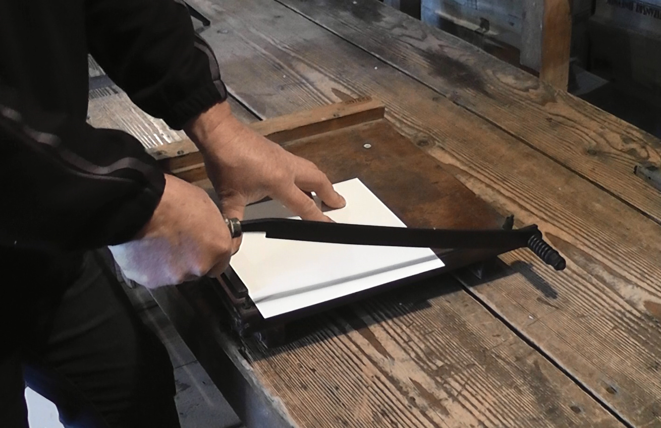 Paper-cutting scissors (Slovenia Partisan Printing Shop)