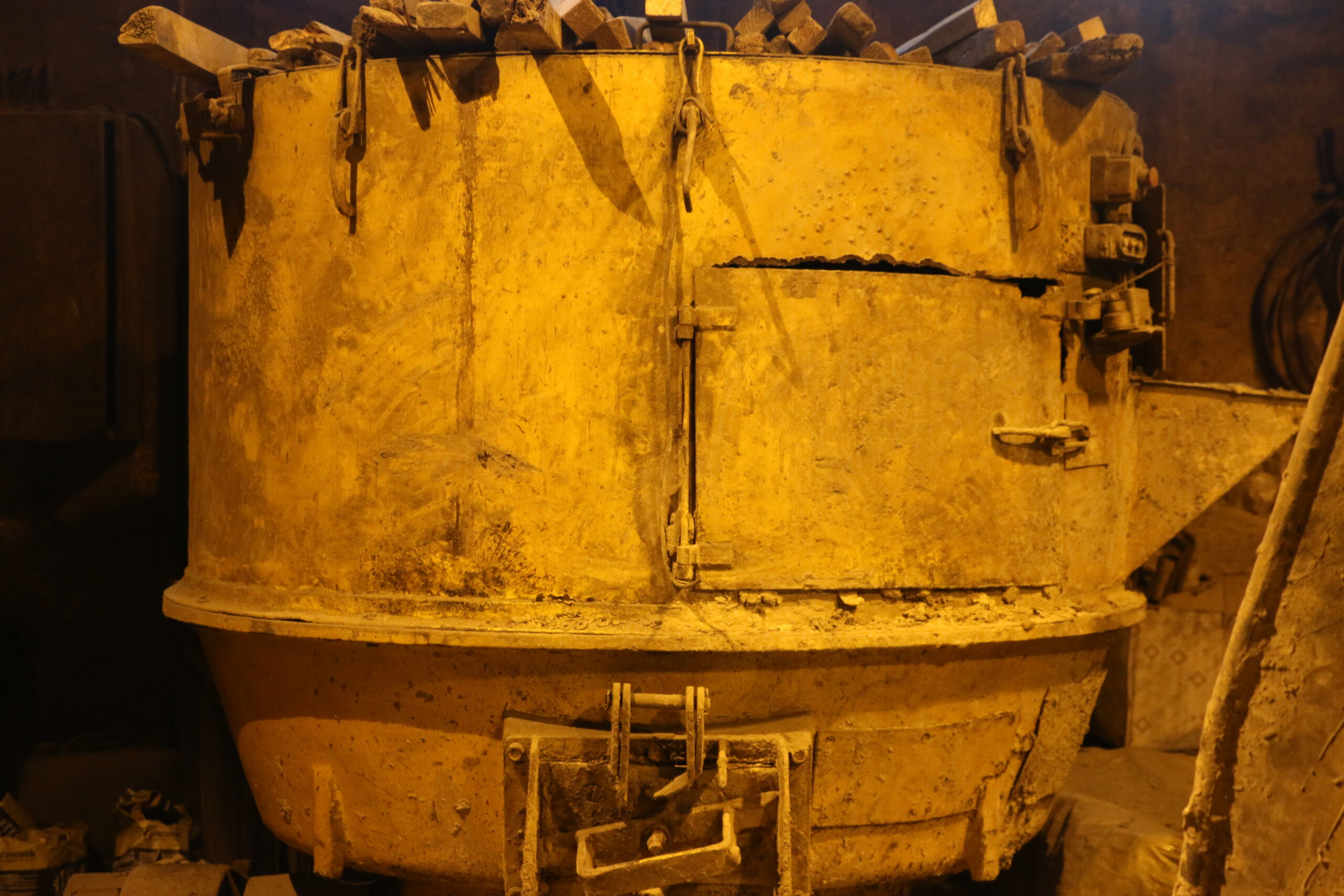 Bell foundry - clay mixing