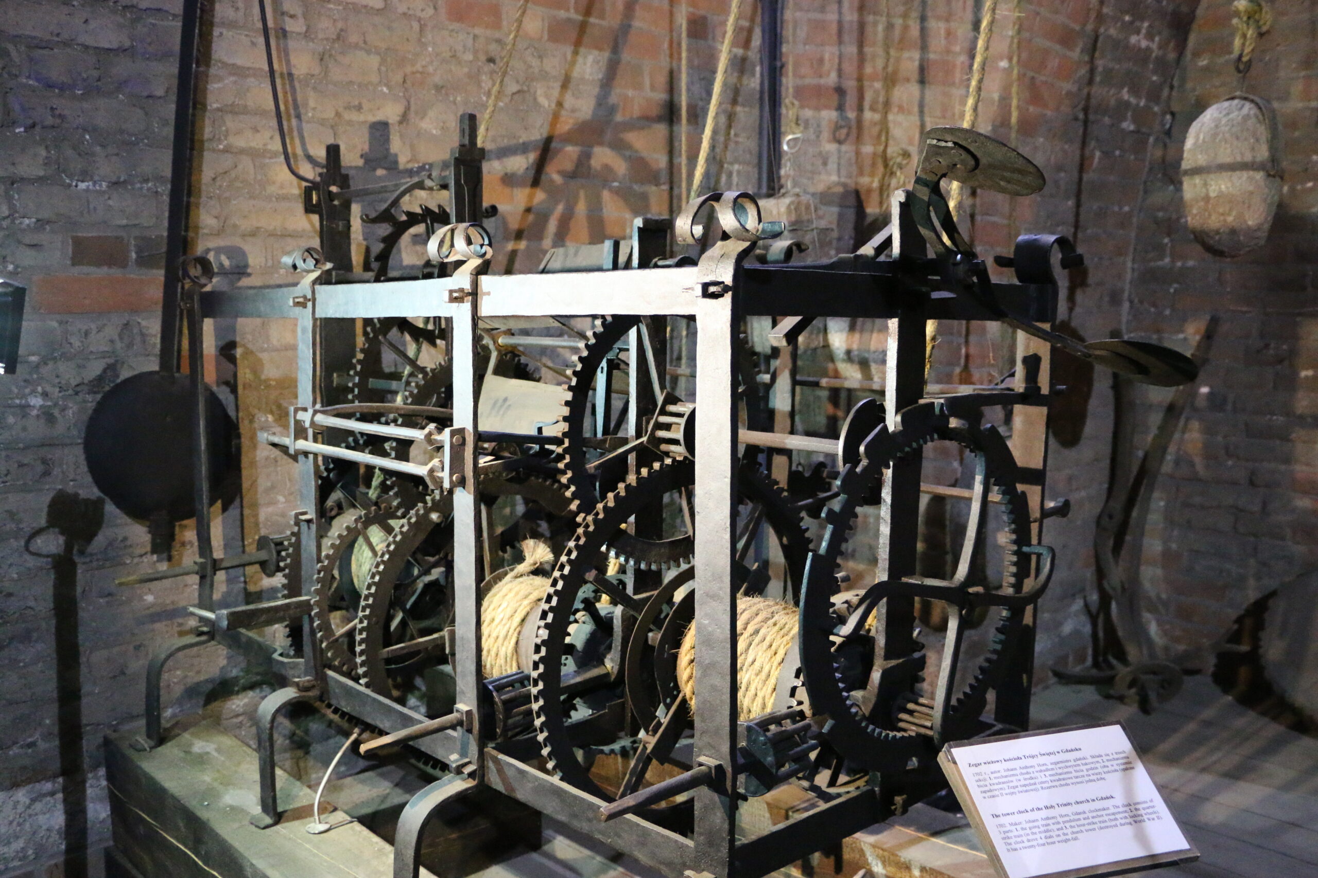 Tower clock from the Holy Trinity Church in Gdańsk