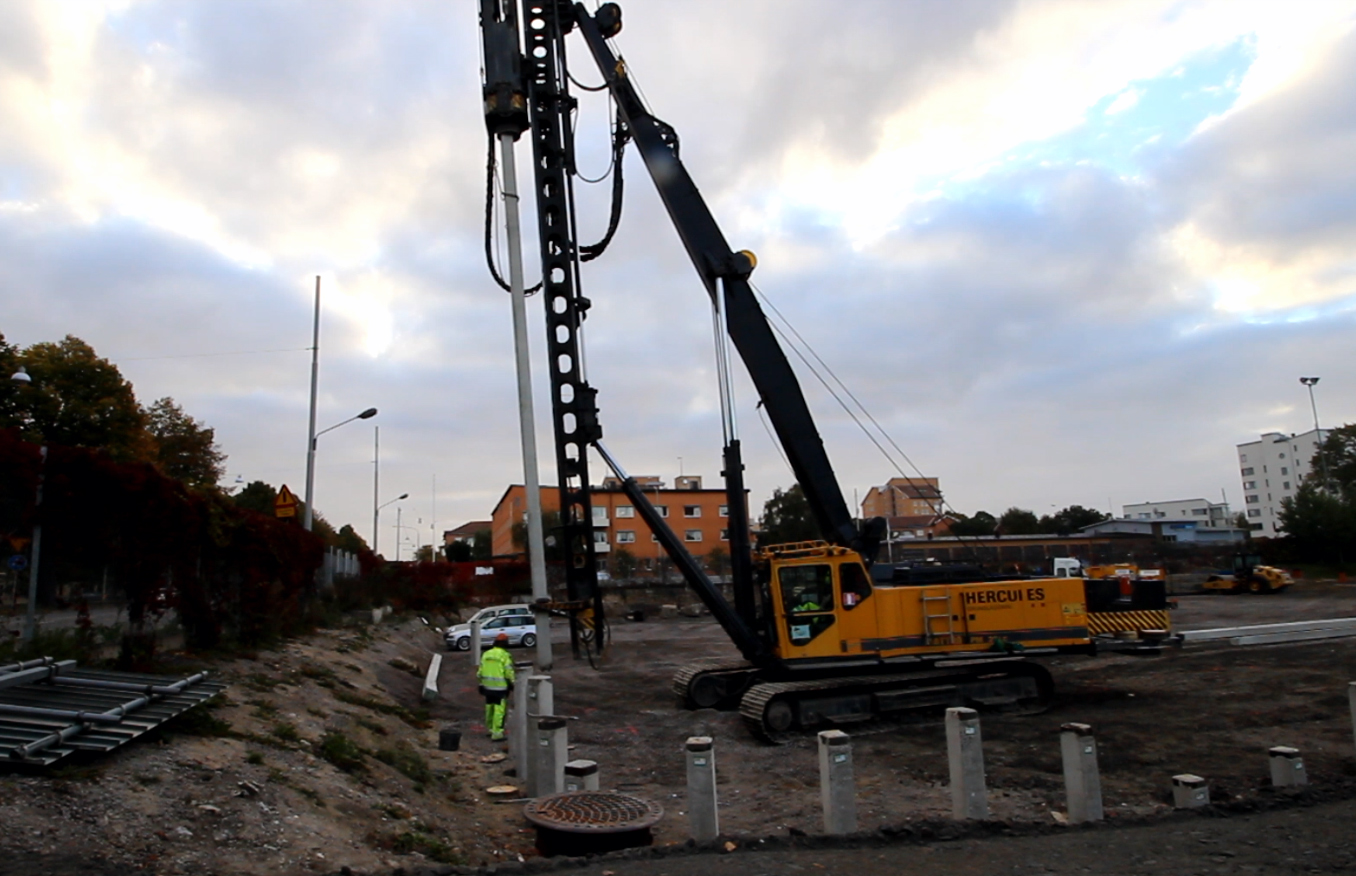 Pile Driving Rig – Second pile