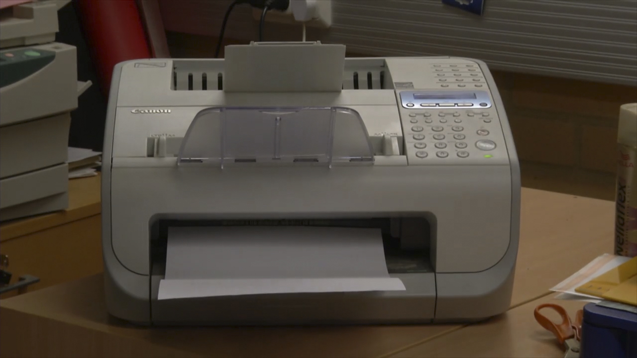 Laser fax