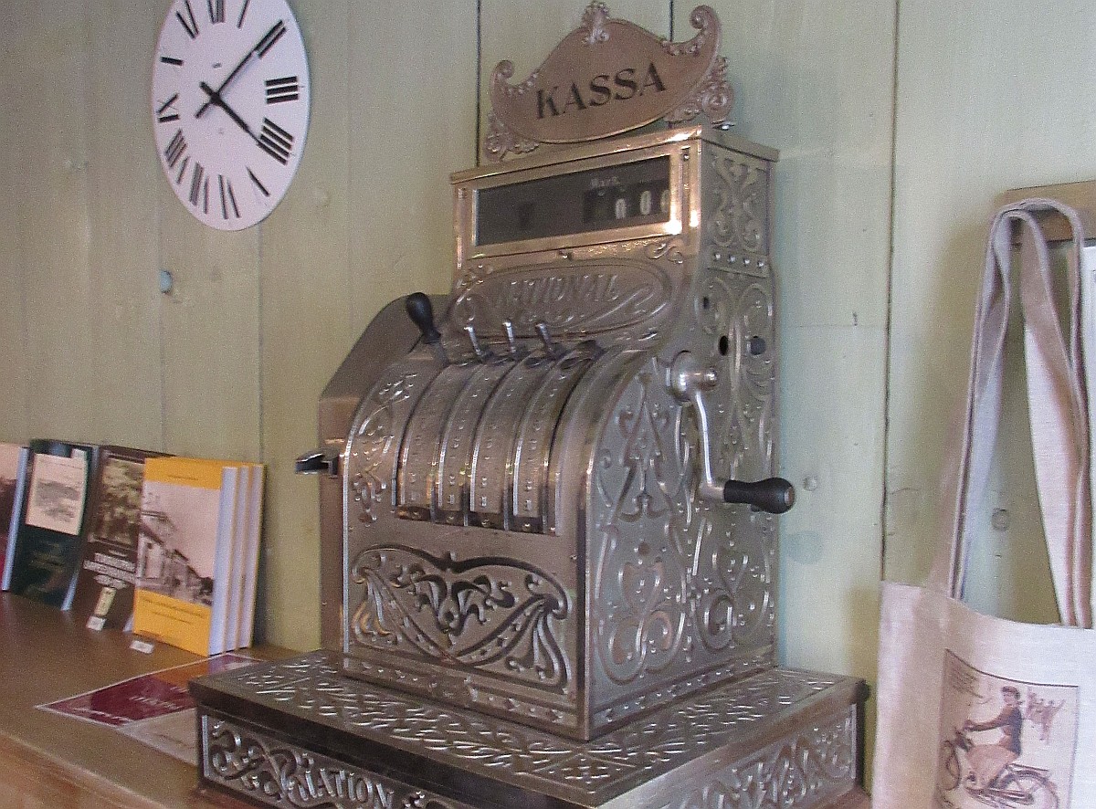 Cash register at Wolkoff House Museum