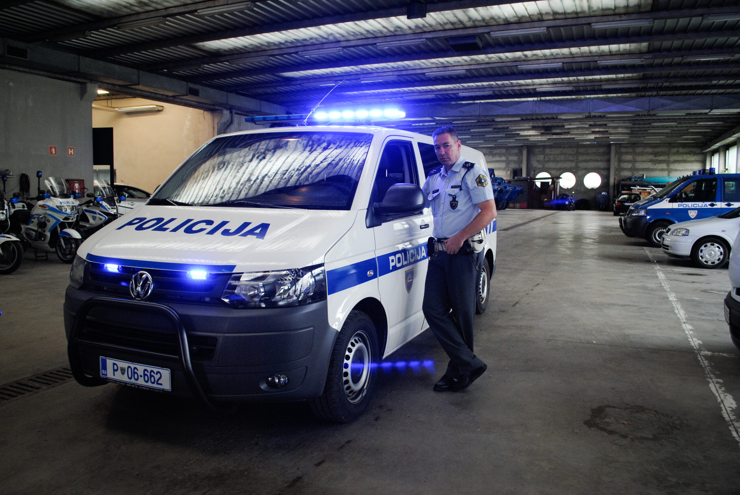 Police van - siren three