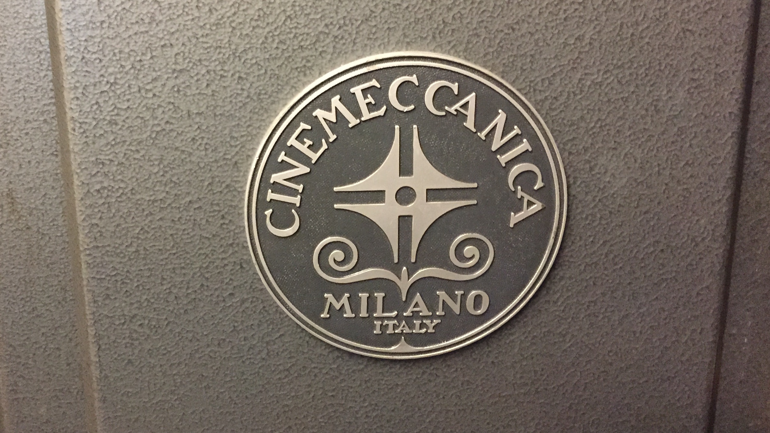 The rewinding of the film - Cinema projector