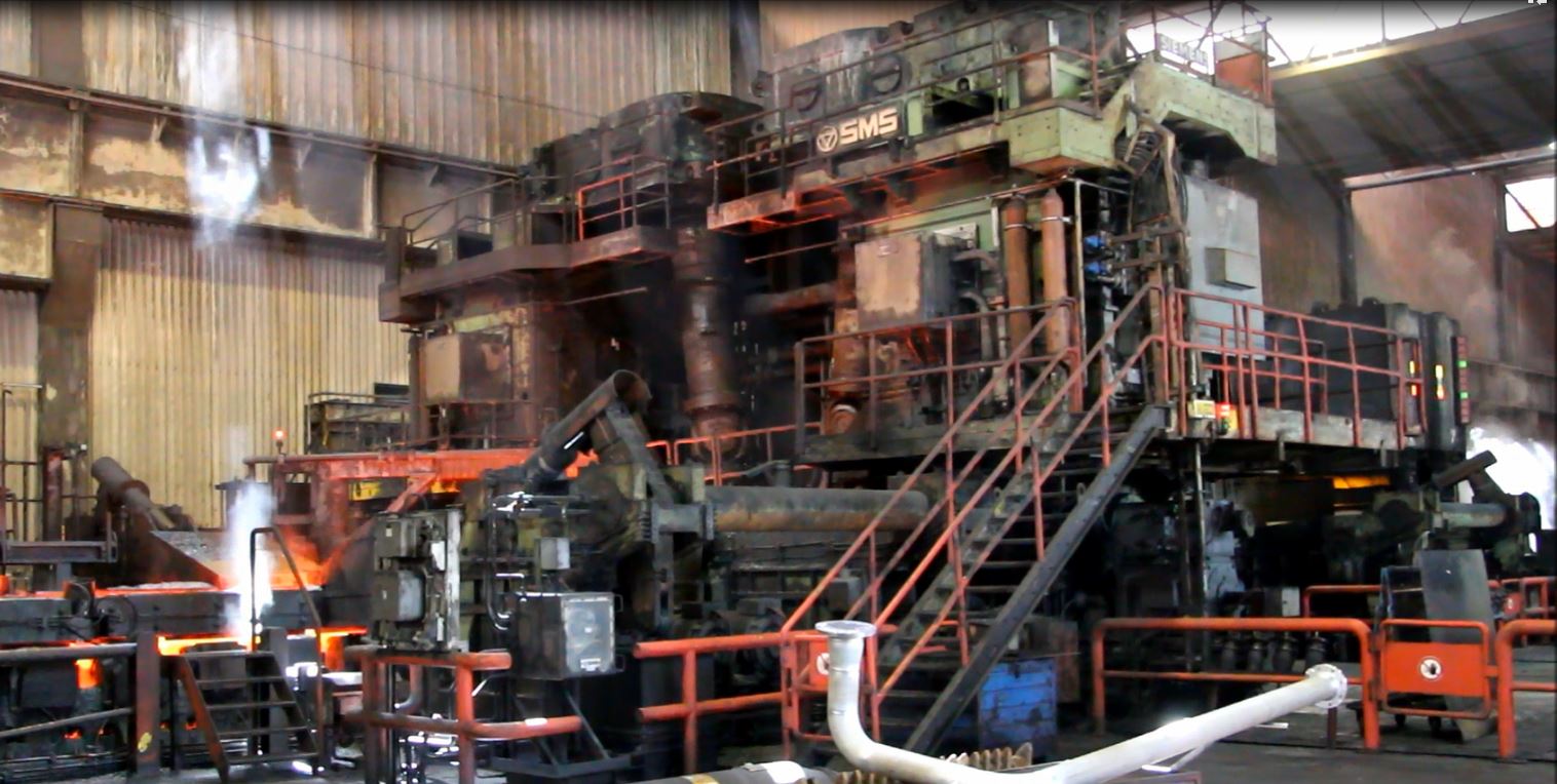 Steelwork: Sizing press