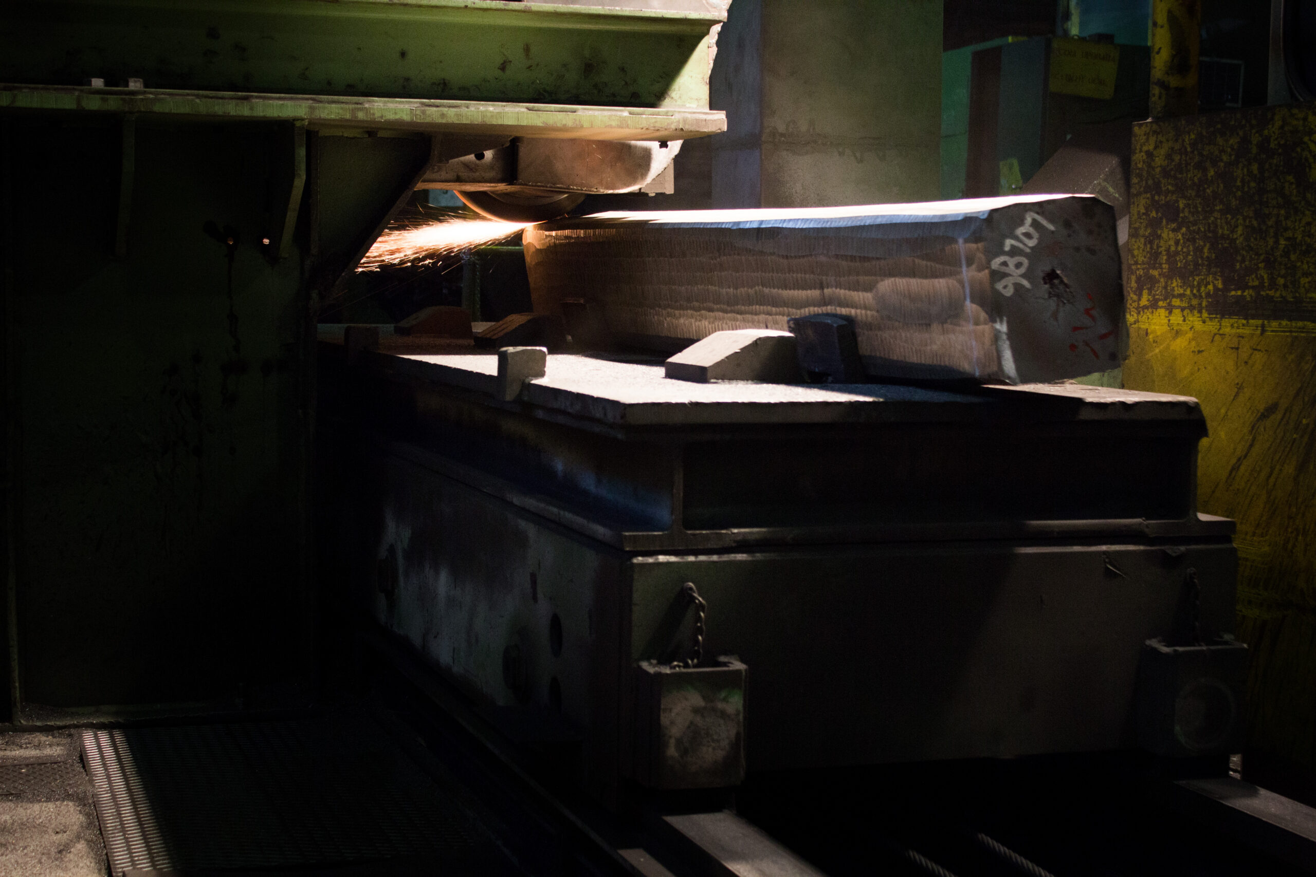 Grinding imperfections from billets