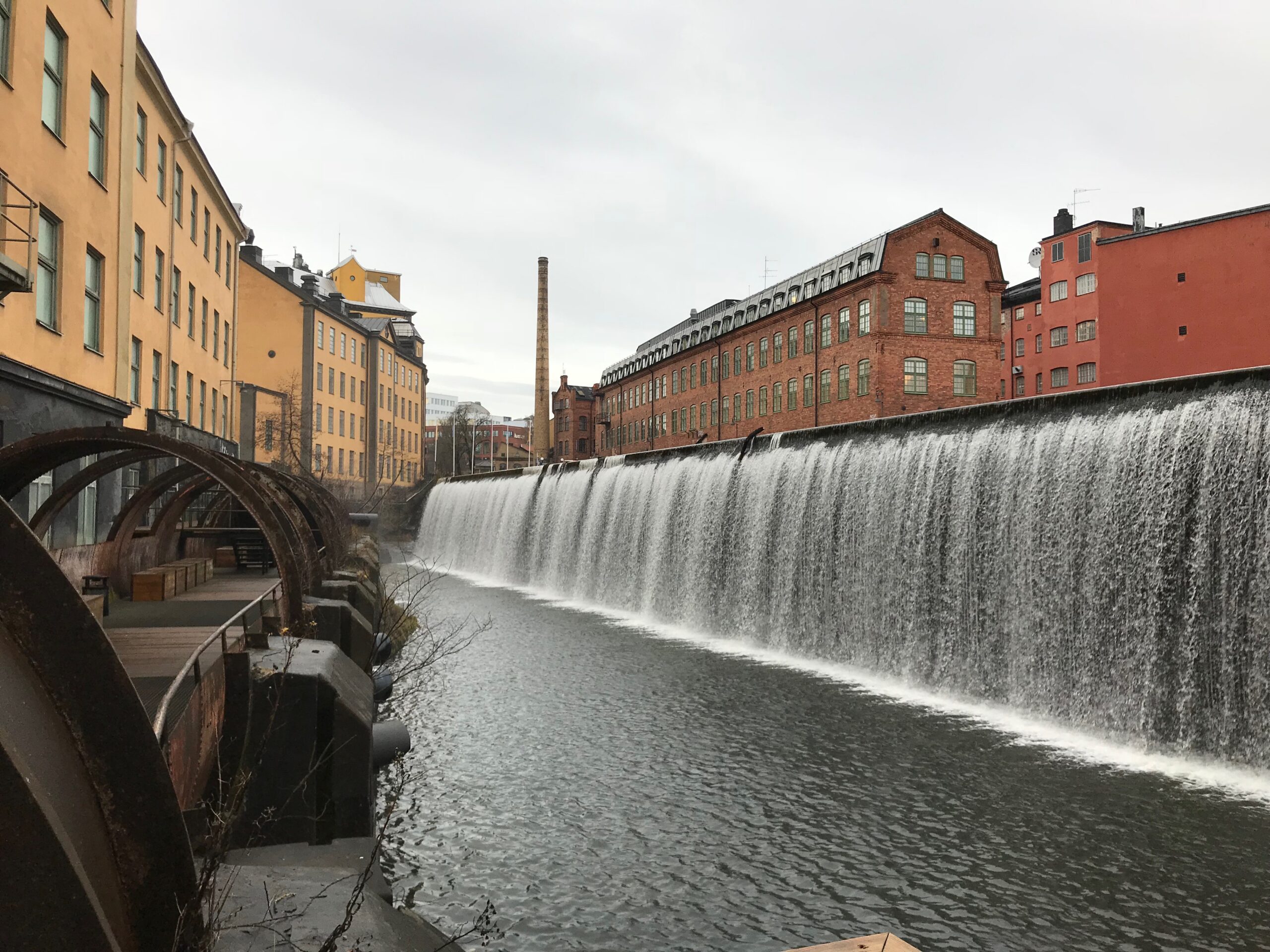 Waterfall in central Norrköping (1)