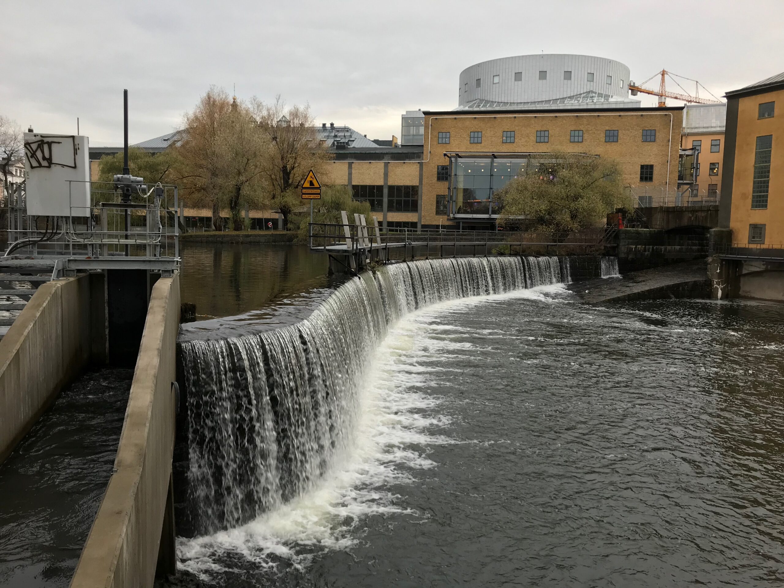 Waterfall in central Norrköping (3)