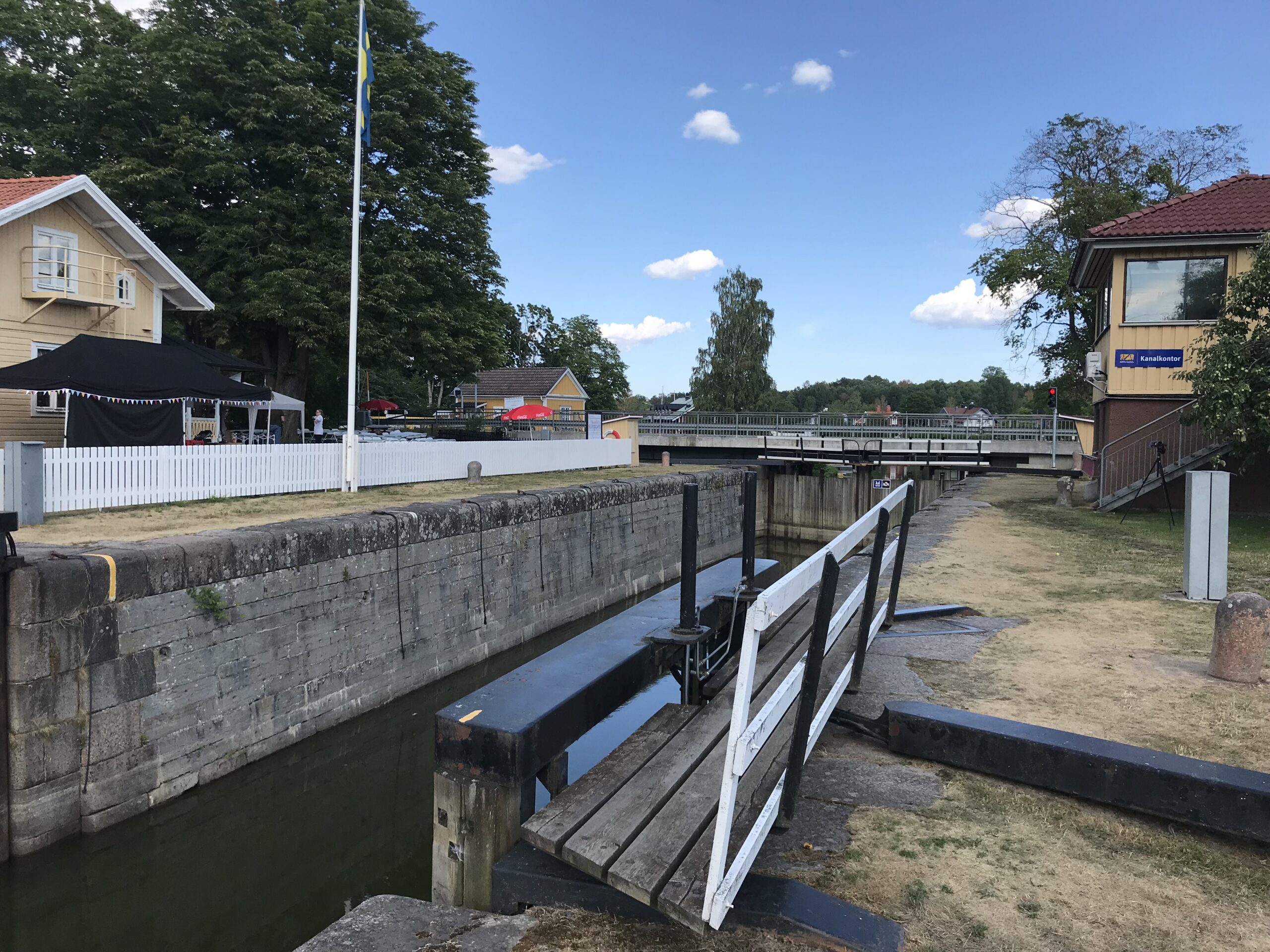 Göta Canal (lock): Opening of the water lock (2)