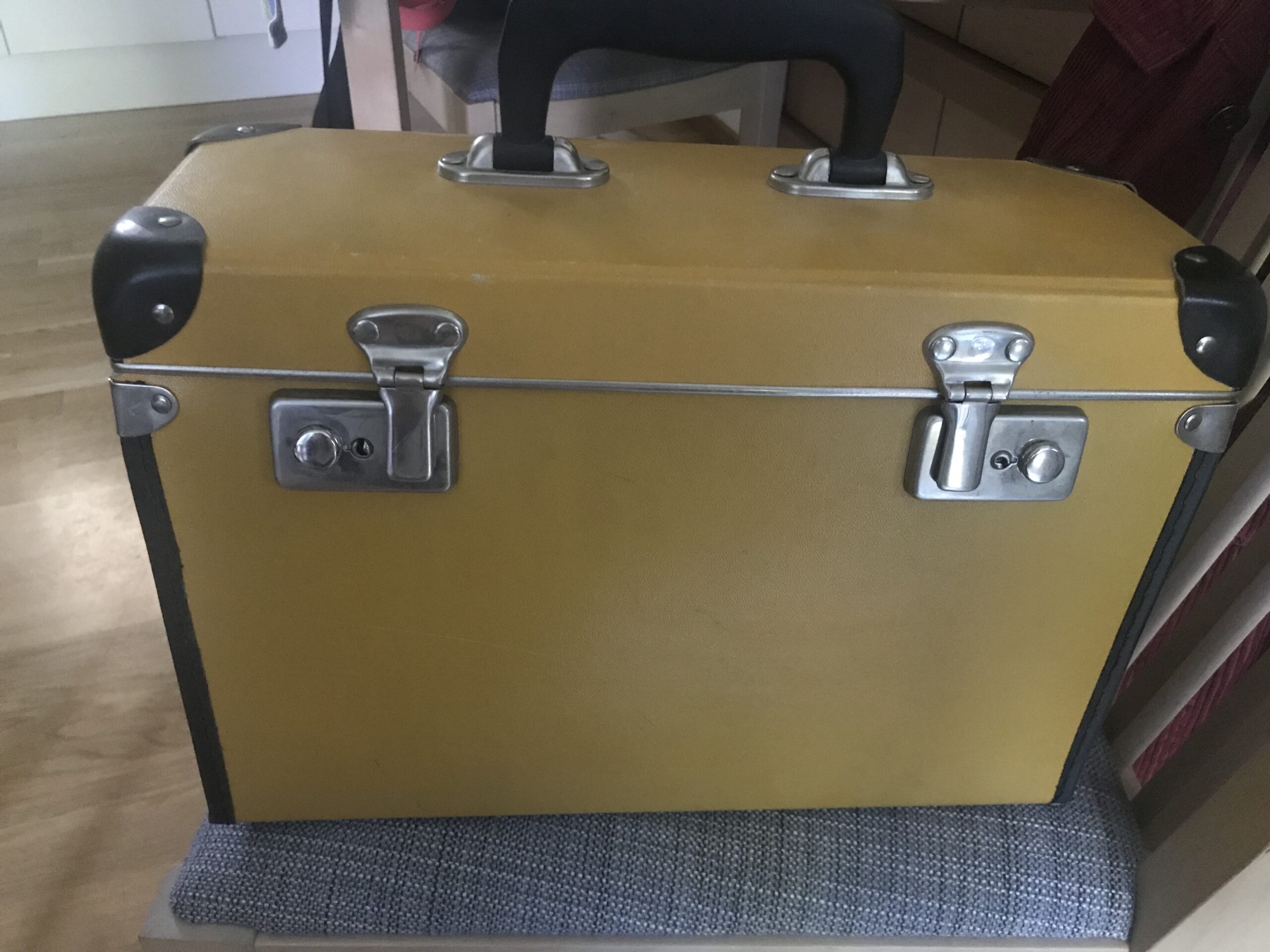 Yellow home archive bank box