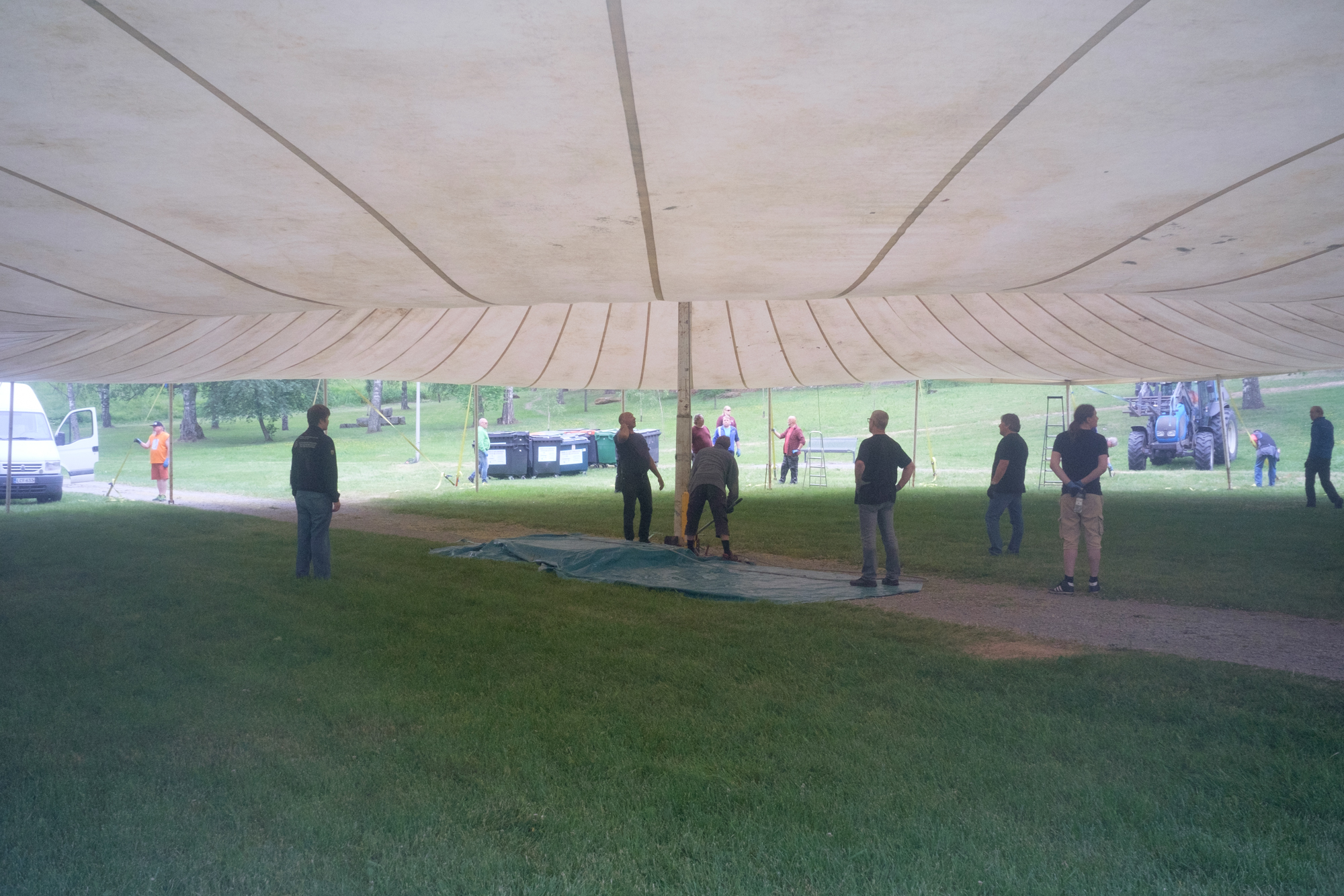 Keitelejazz Volunteer Work VI: Lifting the Main Tent
