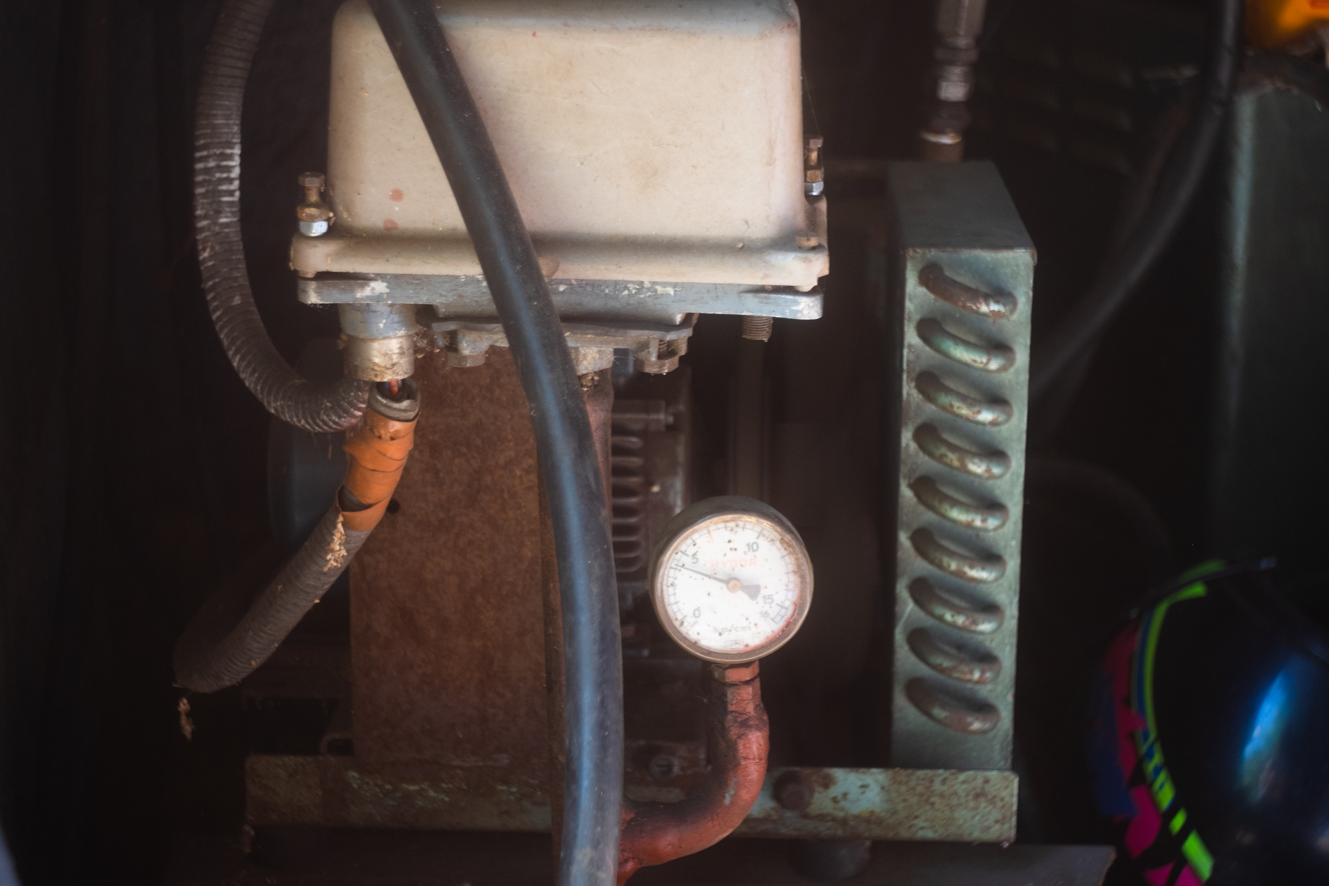 Old Air Compressor Start