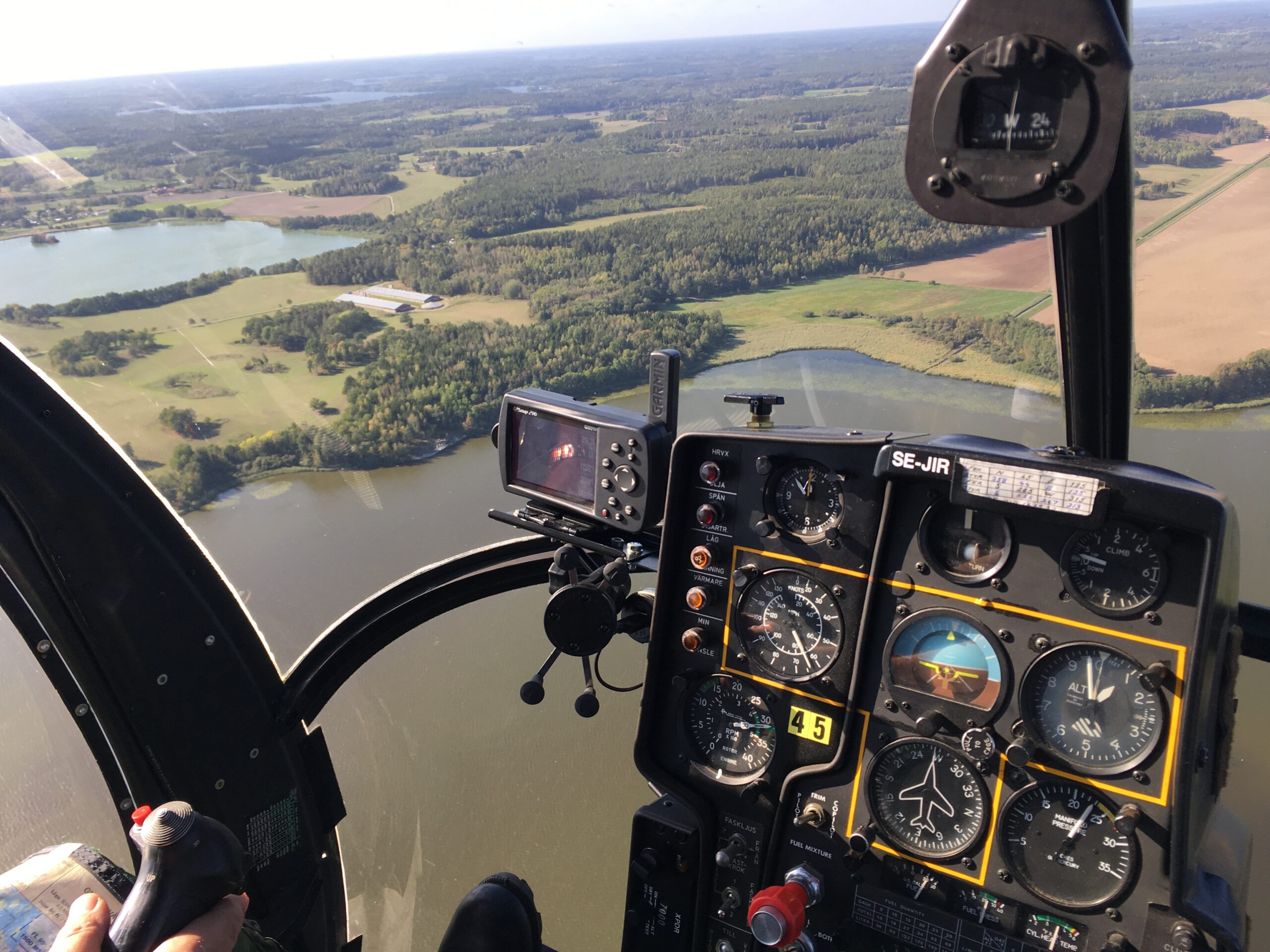 HKP 5 Inside the cockpit and Landing