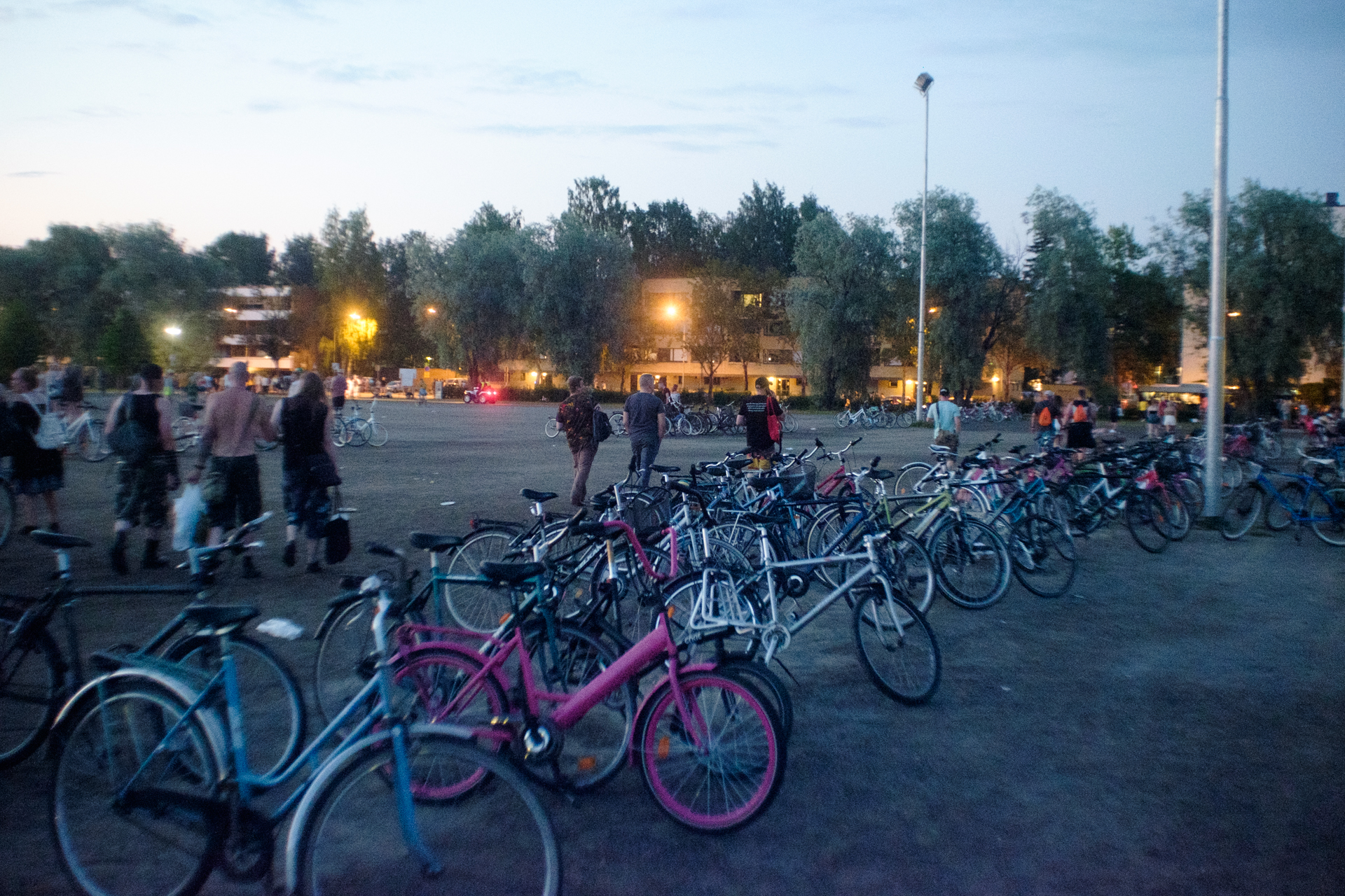 Ilosaarirock Soundscape: Saturday Bicycle Parking