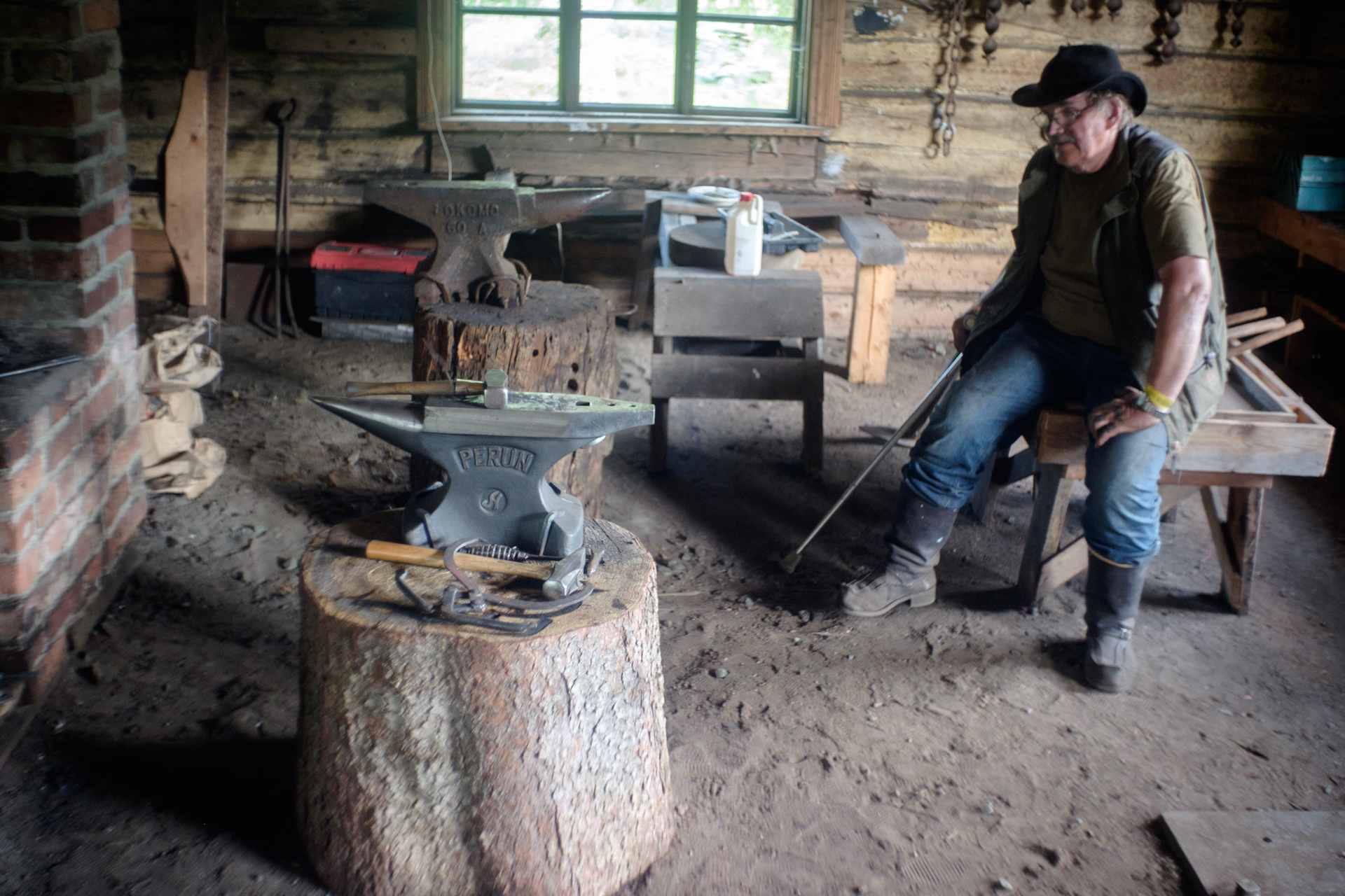 Blacksmith Working at Möhkön Ruukki