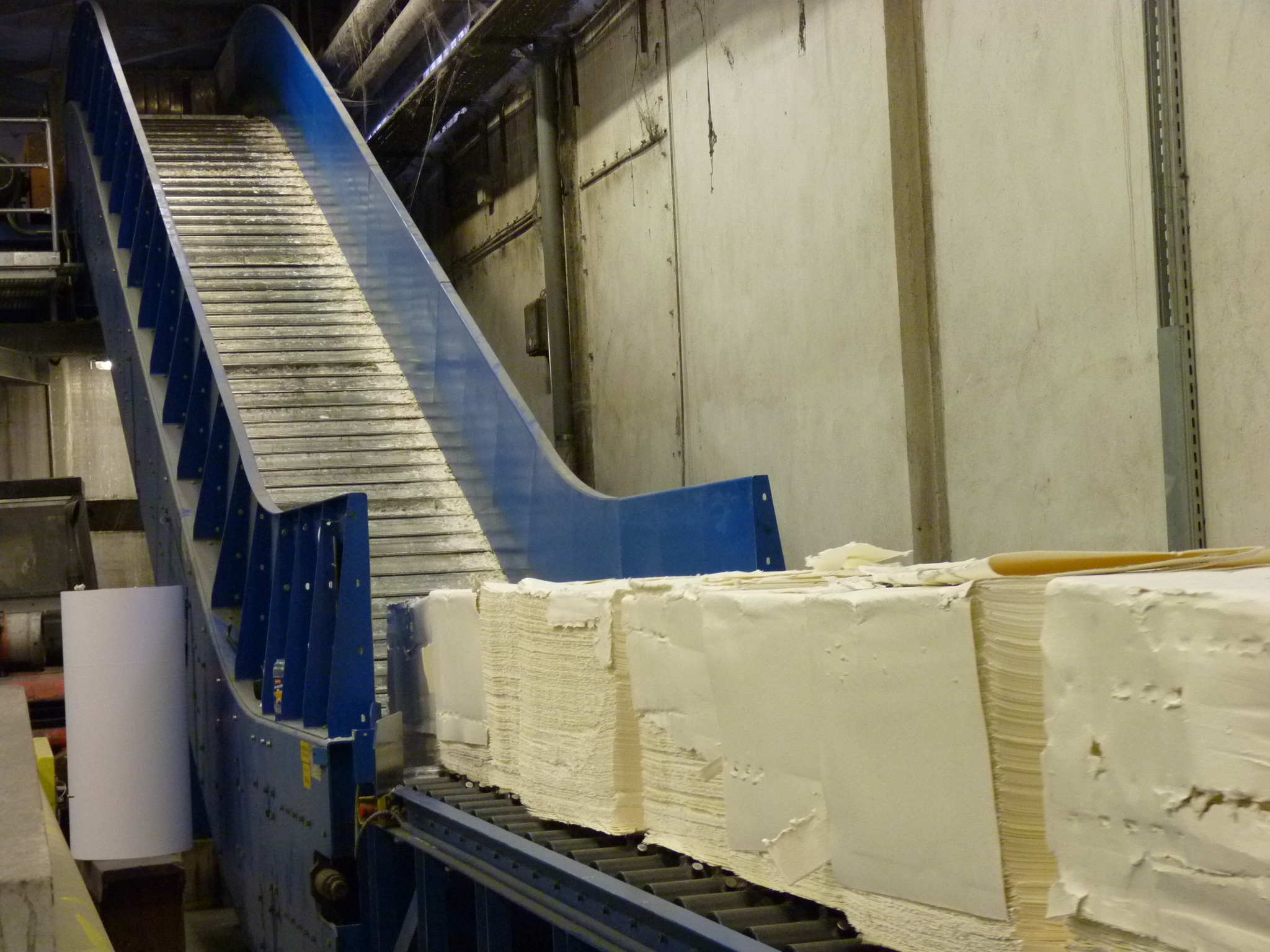 Pulping department - cellulose in the pulper
