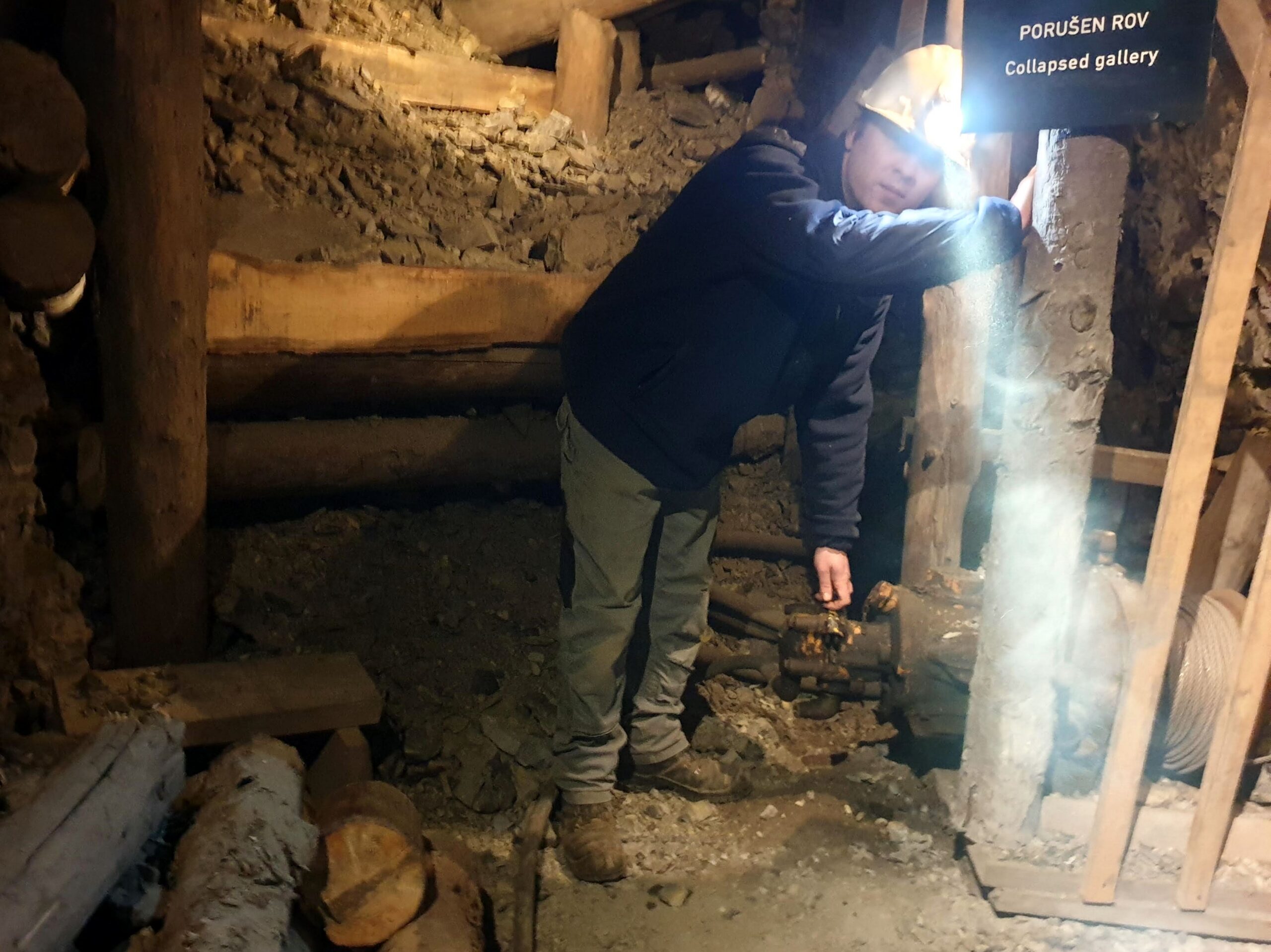 IDRIJA, ANTHONY`S SHAFT; A WINCH