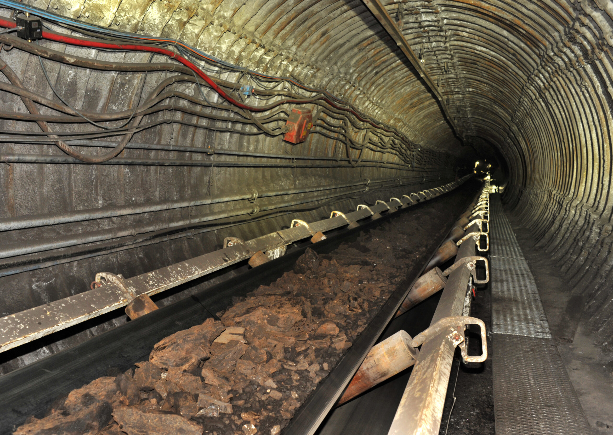 The Velenje Coal Mine, Coal transport from longwall face with belt conveyor STAN