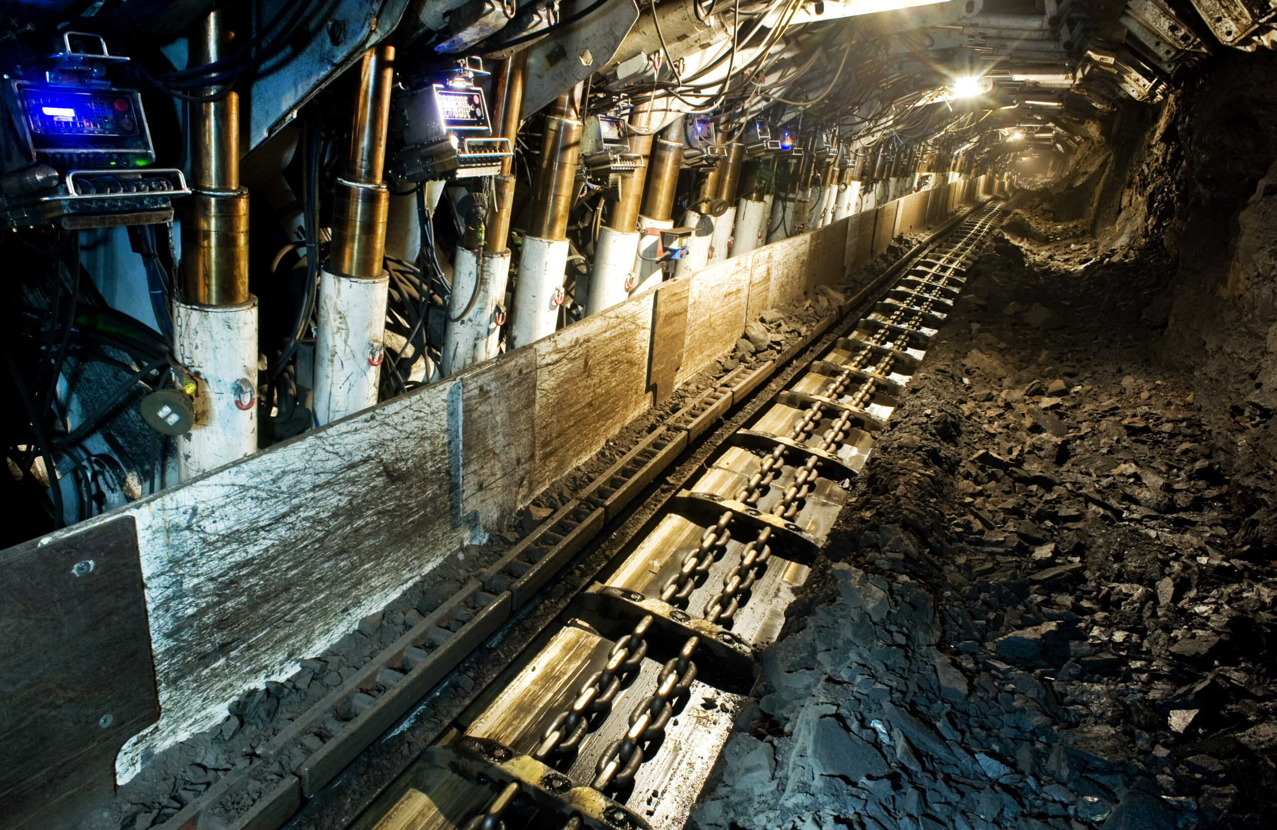 The Velenje Coal Mine, Coal transport from longwall face with chain conveyor JOY 7