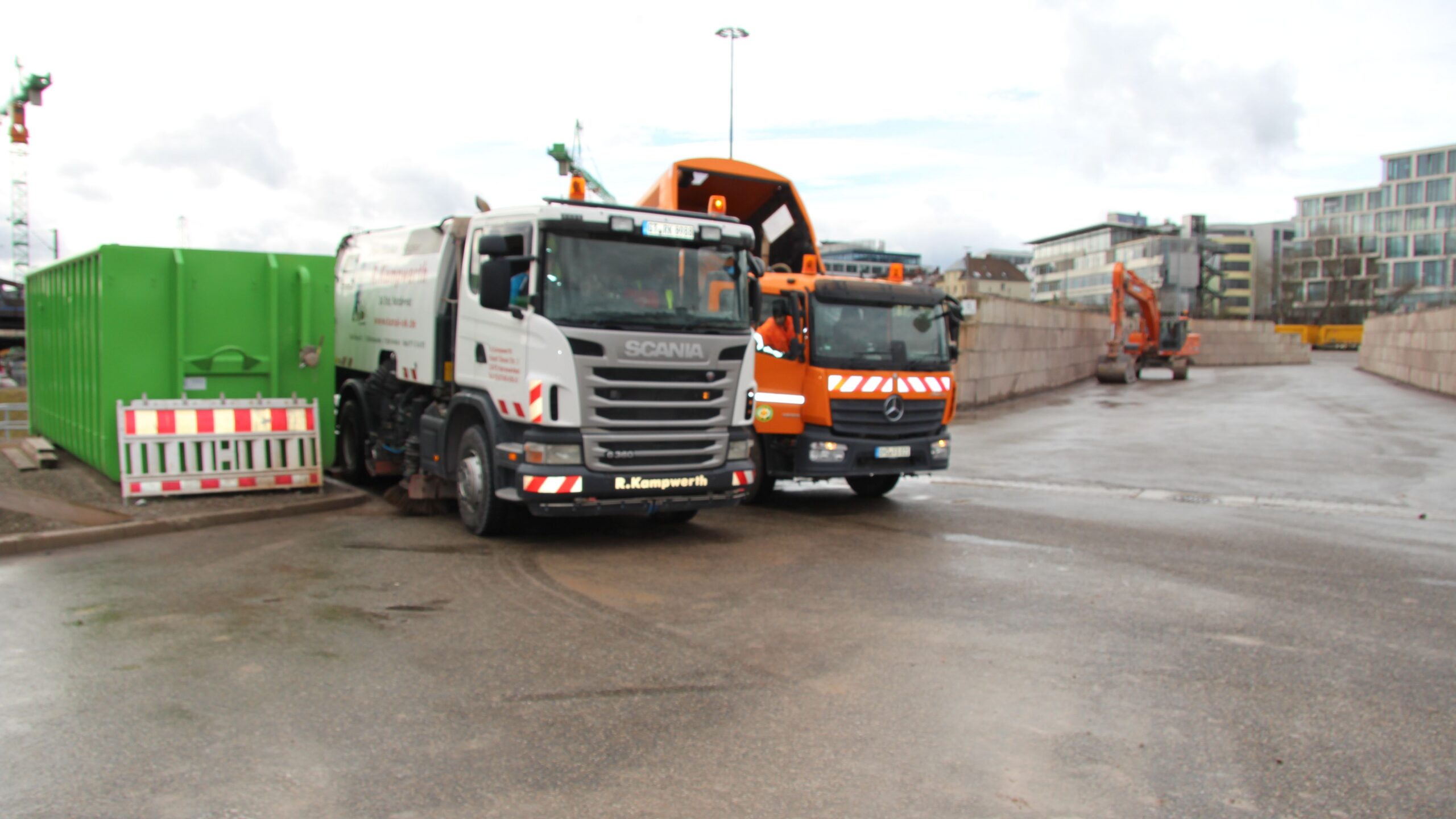 Stuttgart 21 XI: Street Cleaning Vehicle at Logistics Centre