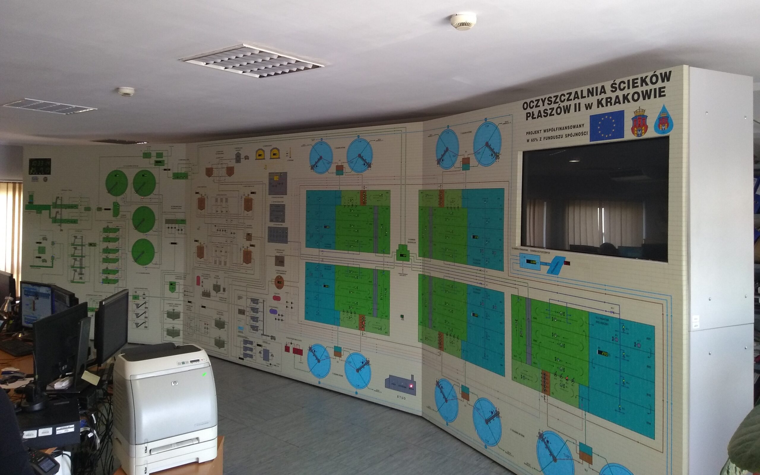 The sewage treatment plant (1): the control room