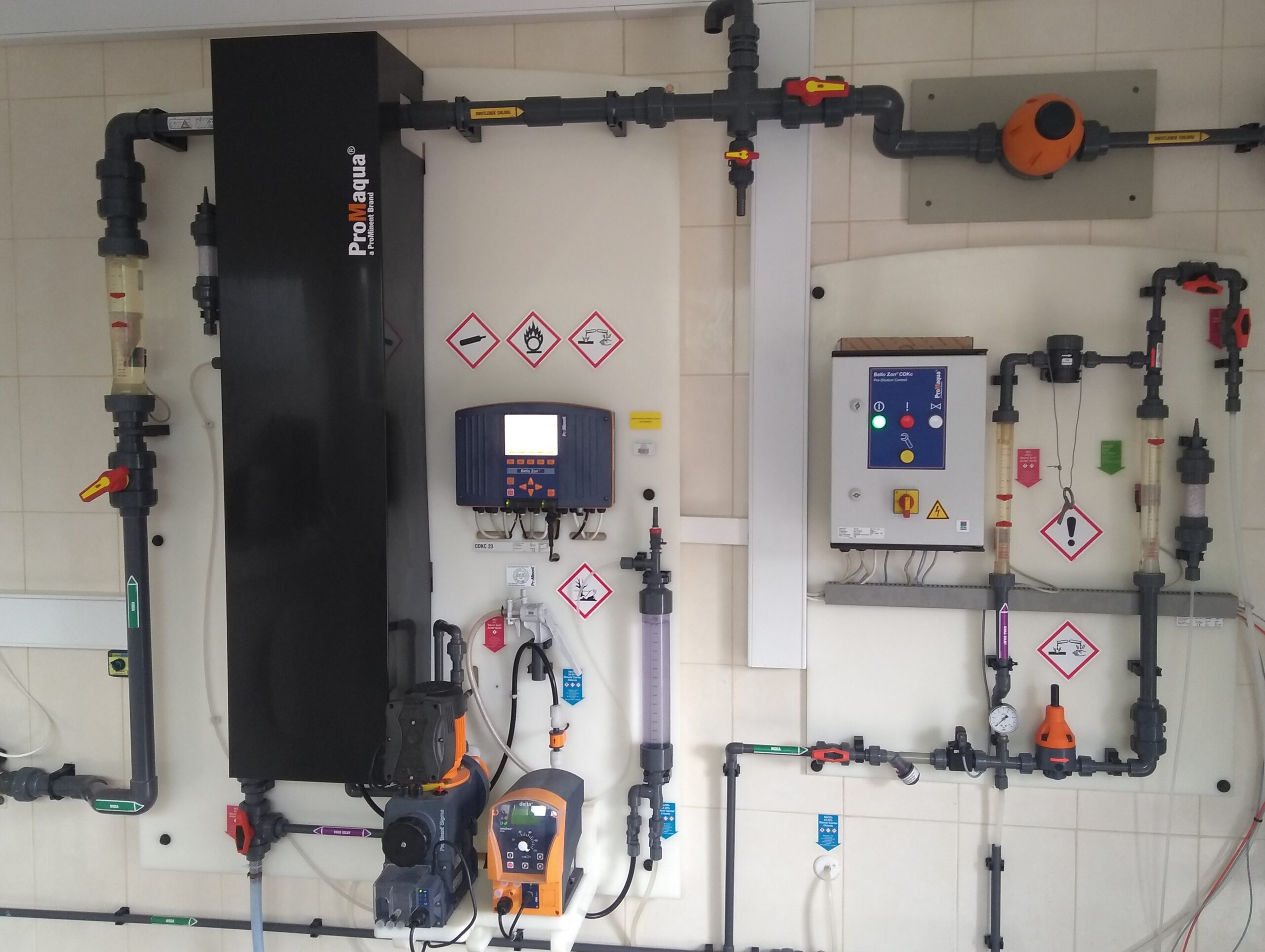 Waterworks (10): the chlorination building - chlorine dioxide production generators
