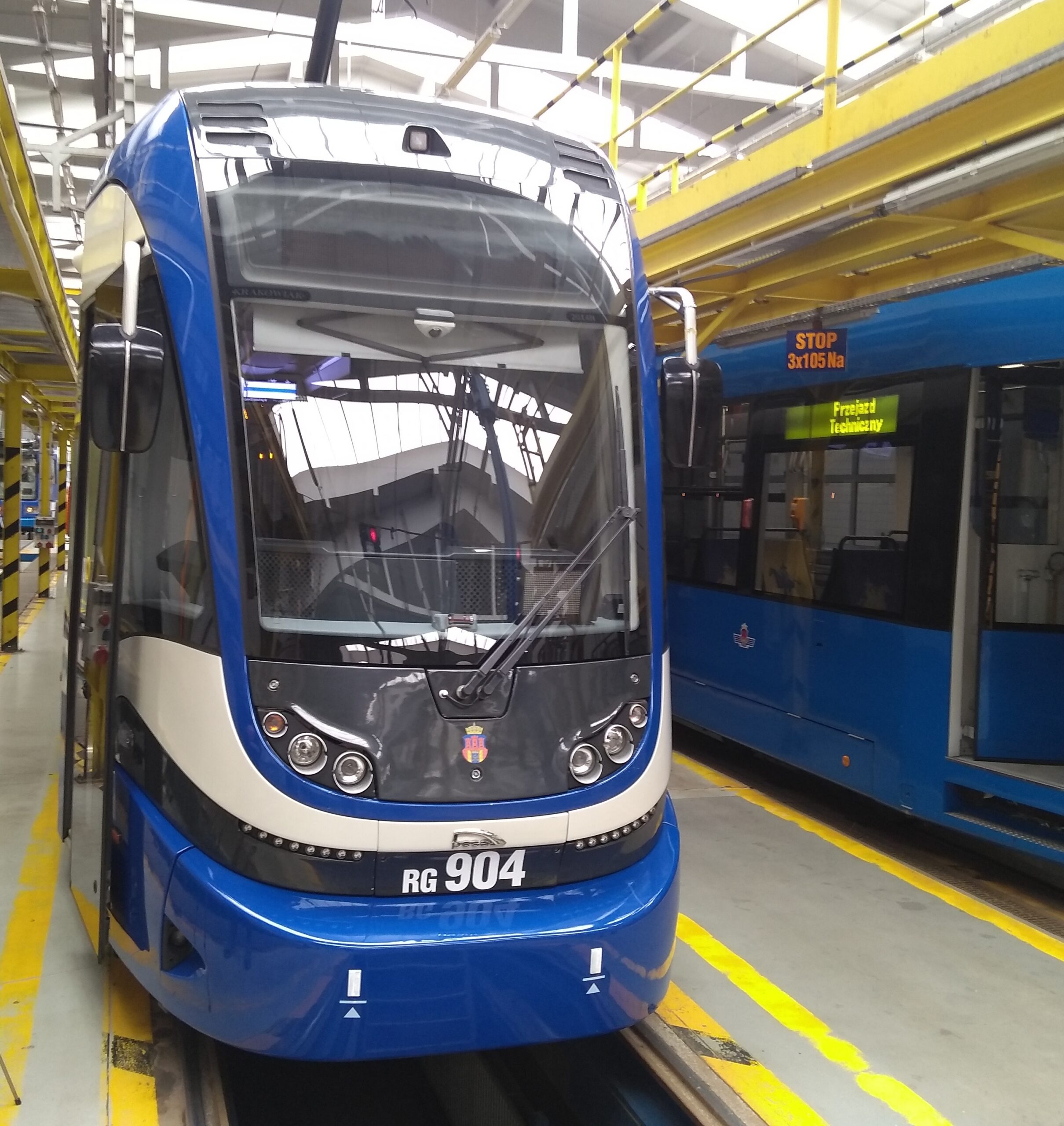 The PESA 2014N tramcar Krakowiak - external bell