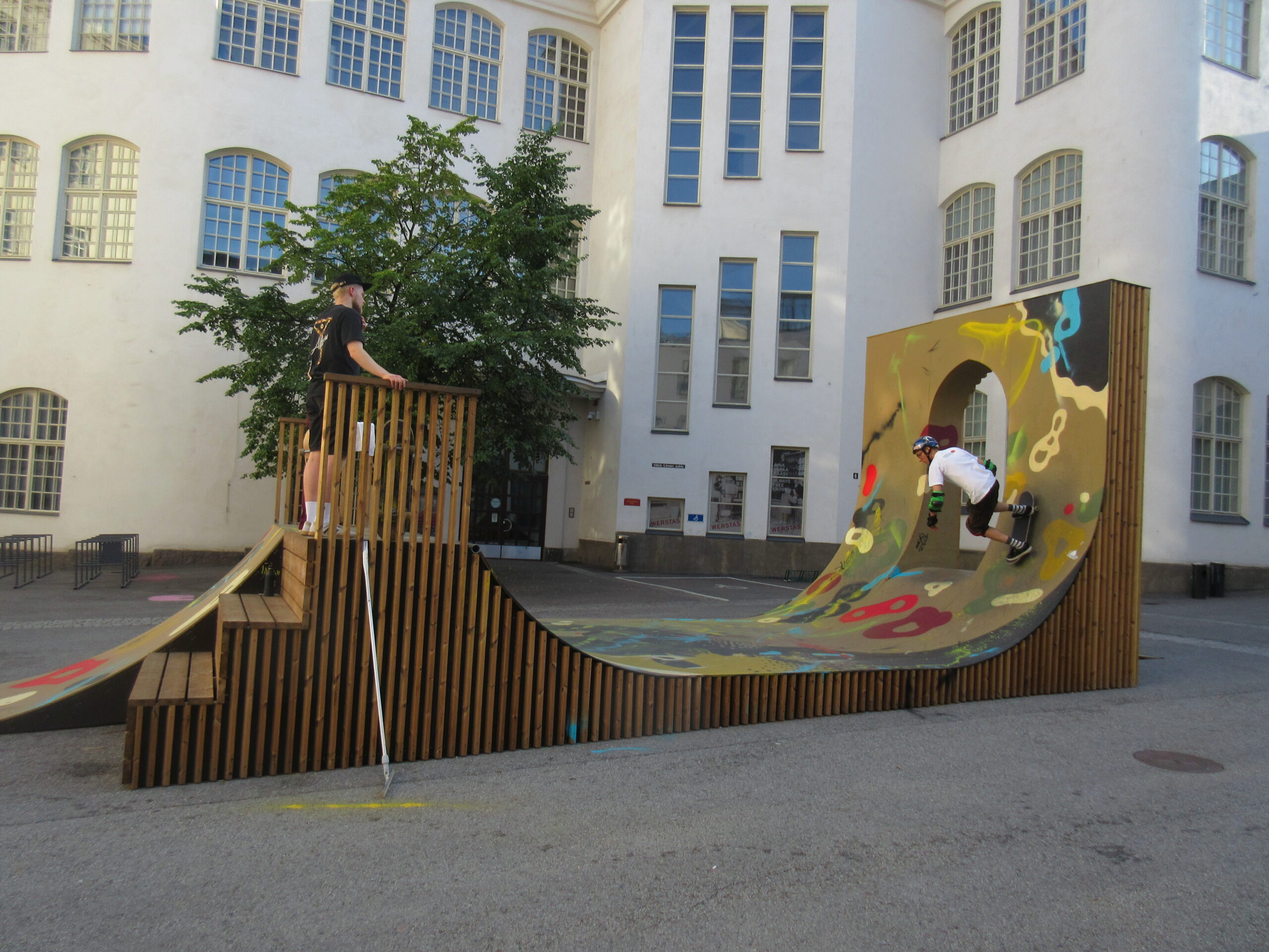 Skateboarding at Finlayson