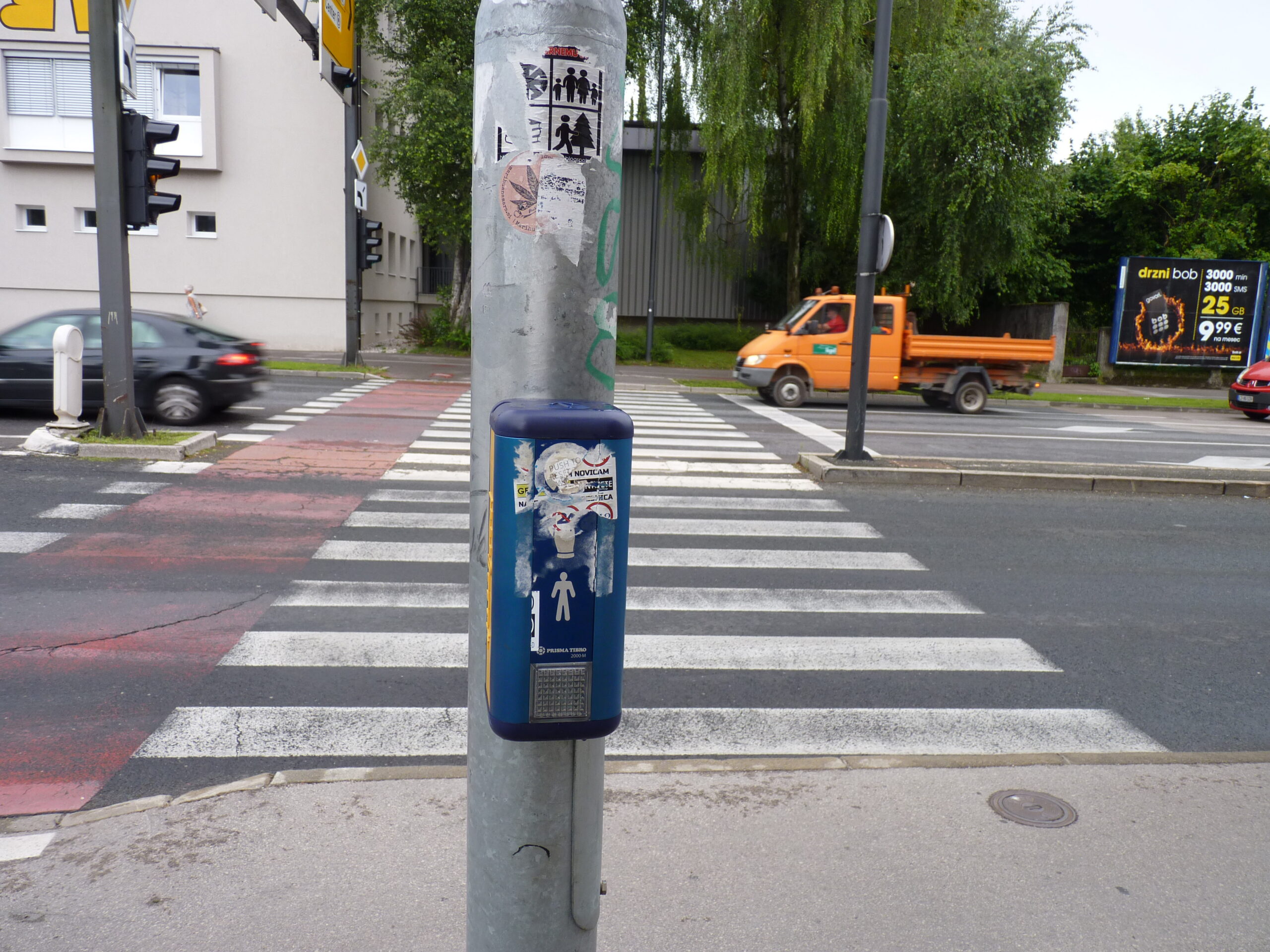 Traffic light in Ljubljana - soundscape