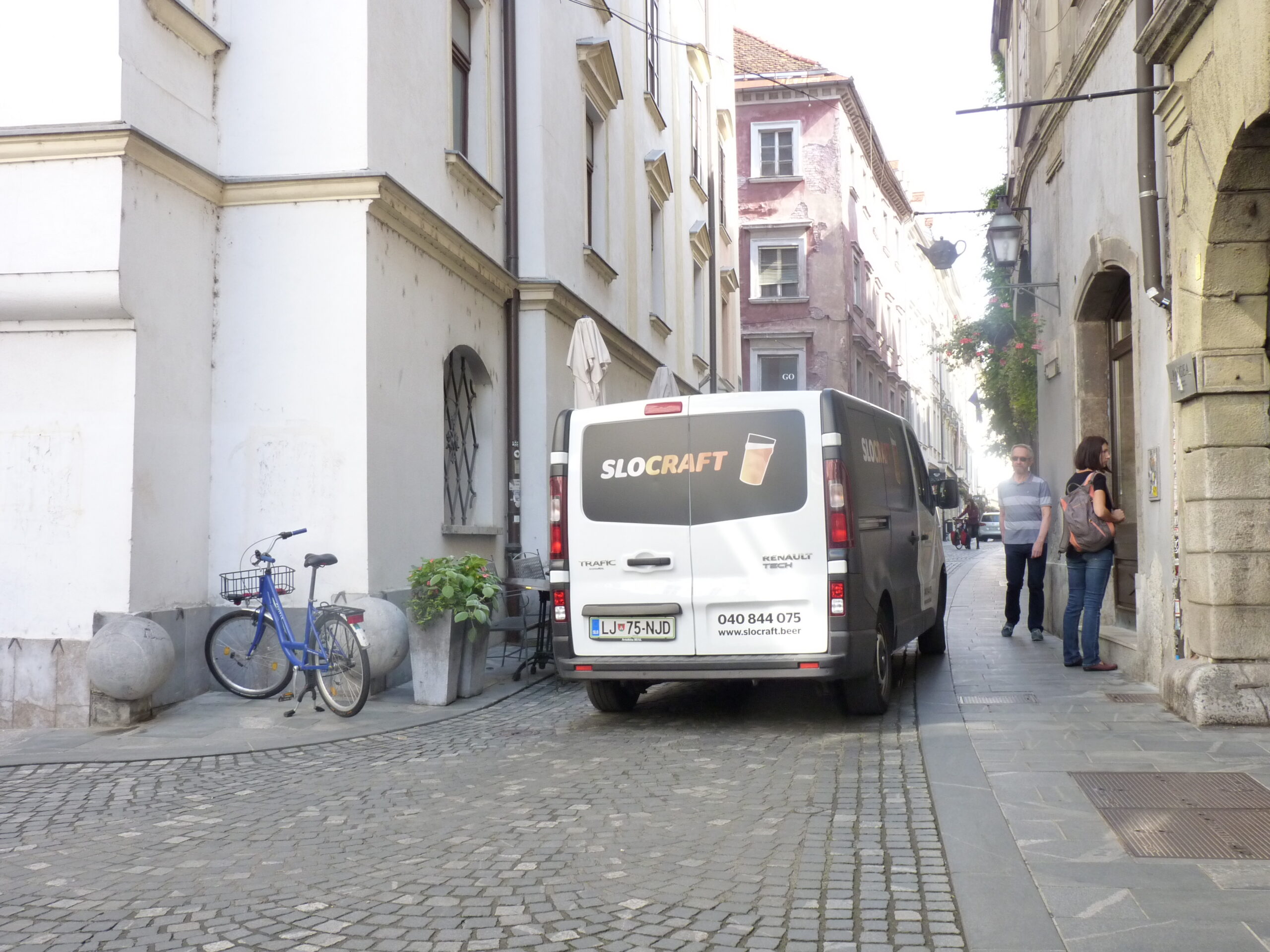 Pedestrian area – during delivery time, Ljubljana